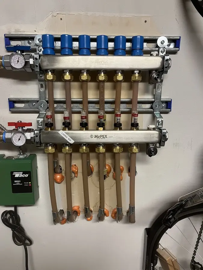 Plumber performing Gas Leak Detection at a residential property in Whitewater